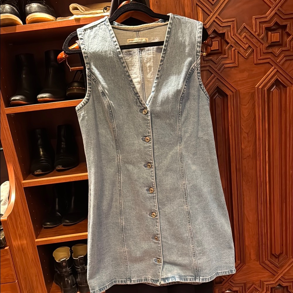 Abercrombie & Fitch Light Blue Denim Mini Dress